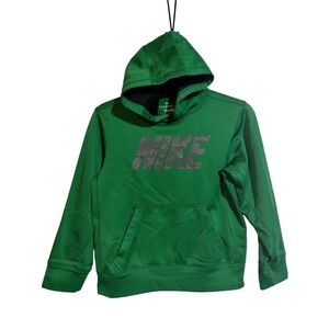 Nike Therma-fit green graphic hoodie youth medium